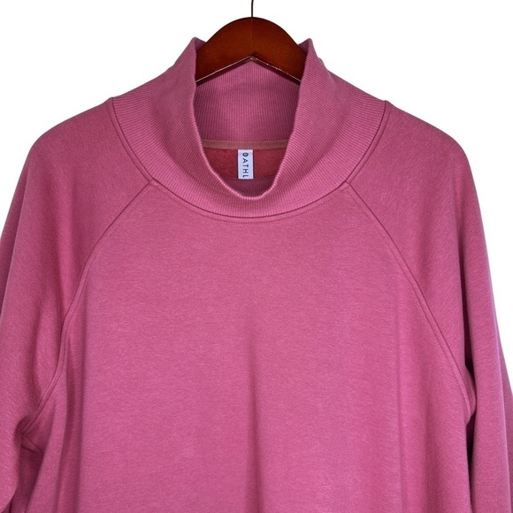 ATHLETA Side Zipper Cozy Karma Funnel Neck Pullover Sweatshirt Top Size XL Tall - Picture 6 of 16